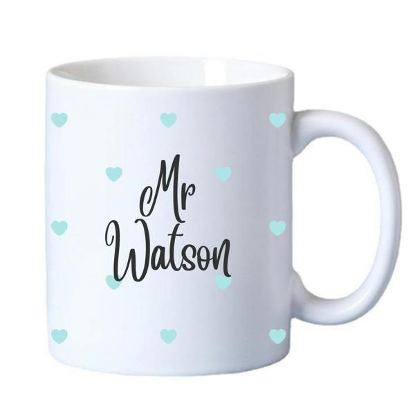 Aye Do Gifts Mr & Mrs Mini Hearts Mugs Gift Set | Couples Wedding Gift