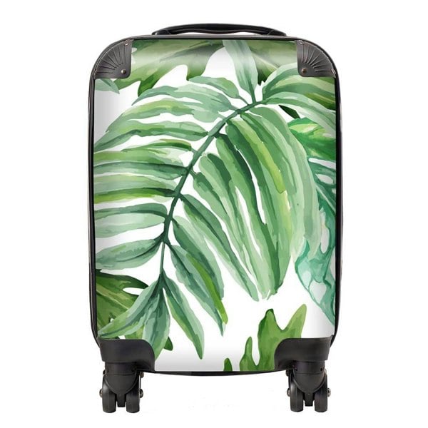 Warren Reed Exotic Rainforest Leaves Suitcase