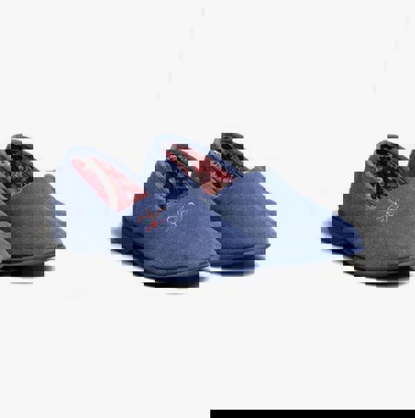 Mirak BOUQUET Womens Slippers Blueberry