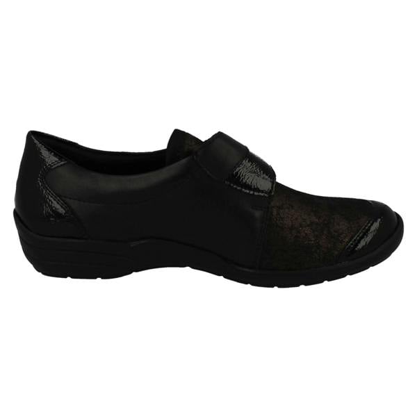 Remonte Ladies Remonte Hook And Loop Wide Fitting Shoes R7600
