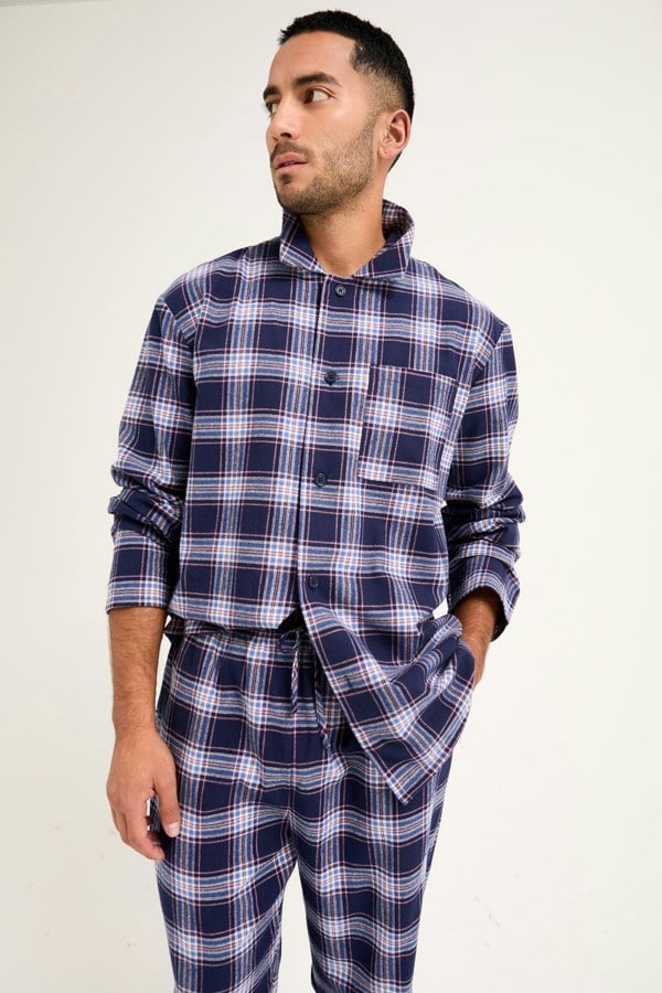 Mister You Plaid Pyjamas in Midnight - Pajamas