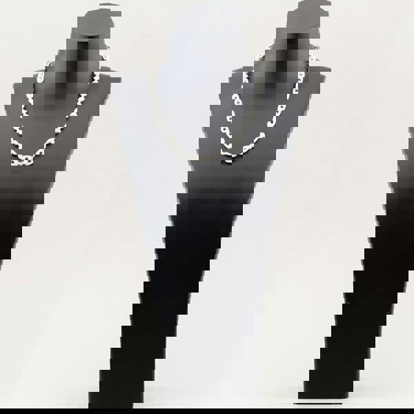 T. H. Baker Argentium Silver 18 Inch Textured Link Chain ARG-94302-18