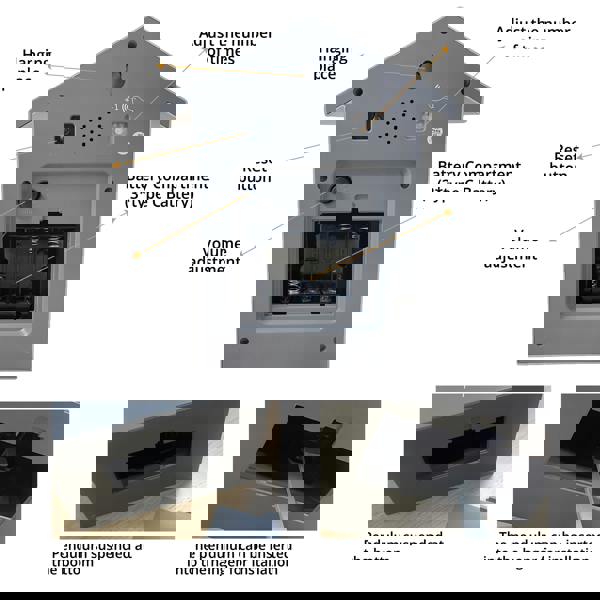 WALPLUS WC2139 - Grey Minimalist Cuckoo Clock