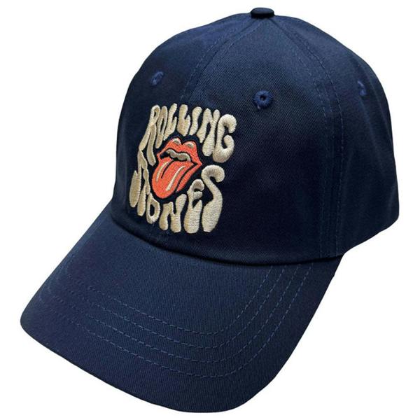The Rolling Stones Swirl Tongue Band Logo Baseball Cap