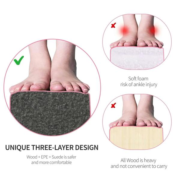 Pink balance beam showing soft foam padding on top for safer foot landing