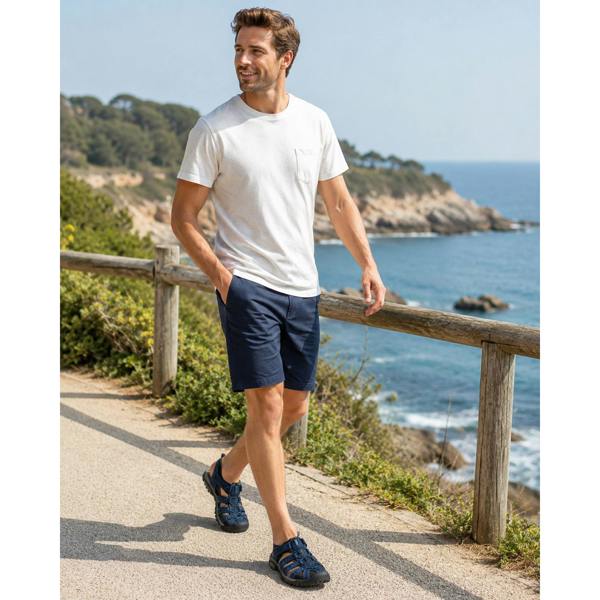 PDQ JASPER Hiking & Trail Sandals in Navy