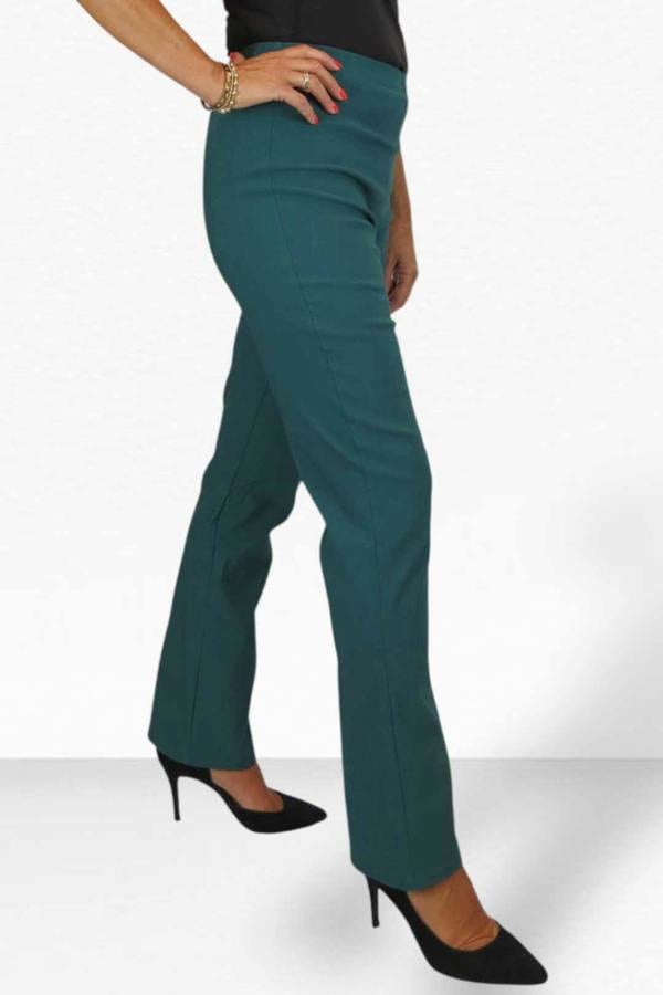 Paulo Due Women's Pull On Stretch Straight Leg Trousers