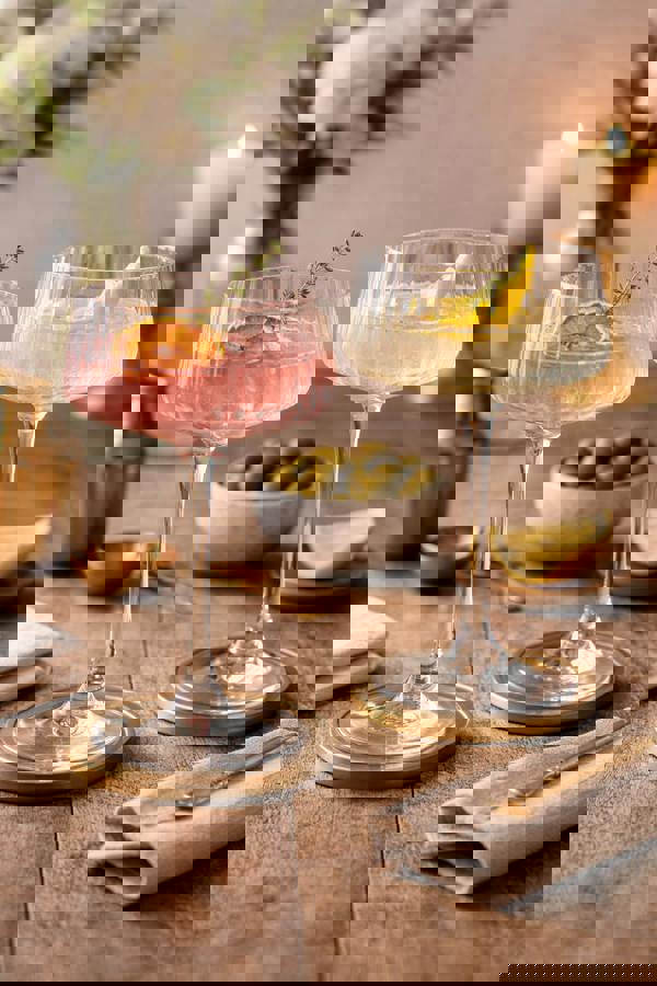 Diamante Mirage Optic Champagne Saucers - Set of 2