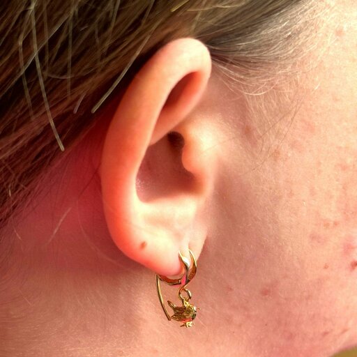 Reeves & Reeves Gold Wren Earrings
