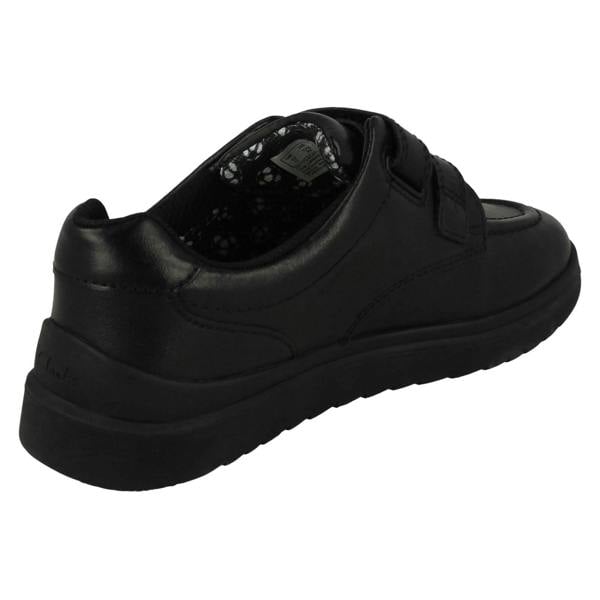 Clarks Boys Clarks Double Strap Fastening School Shoes Goal Style K