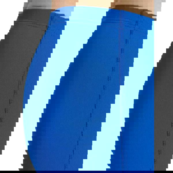 Royal blue Arena Team Solid Swim Jammer leggings with stretchy fabric seams