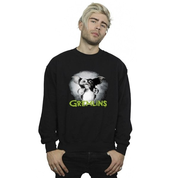 Gremlins Mens Scared Green Sweatshirt - Black