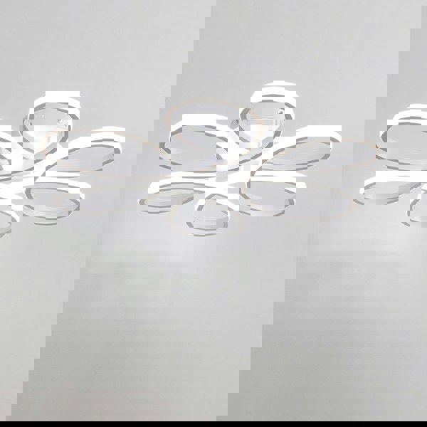 Floral 6 Rings Modern LED Ceiling Light Non-Dimmable Petal Flower-Shaped Light Ceiling Light Living and Home 