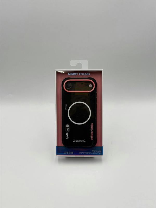 Nimmy Friends Nimmy Cool & Cute 2.0 Case with MagSafe for iPhone 17 Air 6.5" Black Pink - N-YJKM-CX2.0-IP17-AIR-01-B