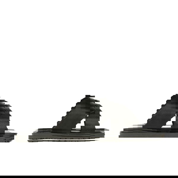 Embassy London Port - Men's criss cross straps leather sandal - Black