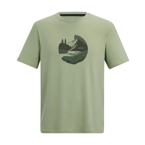 Regatta Mens Fingal Mountain T-Shirt - Light Sage - 