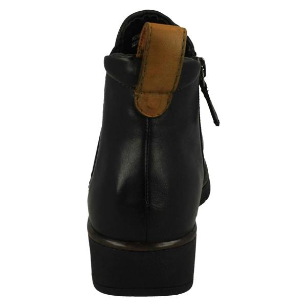 Padders Ladies Padders Wide Fitting Wedge Heeled Ankle Boots Rowen