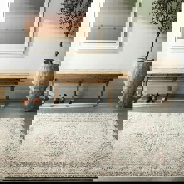 Livabliss Becki Owens Lila-Vintage Grey Brown Blue Traditional Boho Rug