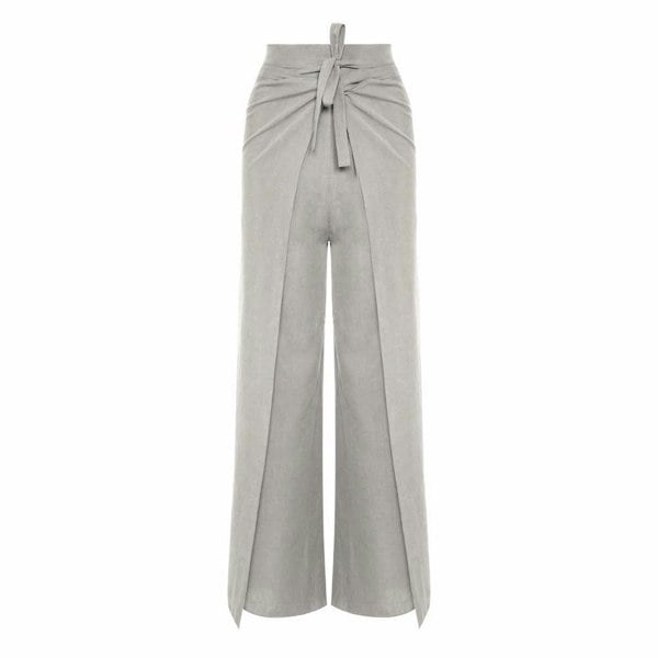Blue Nude ~ Slow Fashion Brand - Casa Wrap Tie Pant in Clay Beige