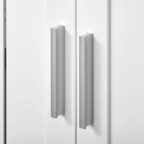 Wyld Haus Novaso White Under Sink Vanity Unit With Double Doors And Adjustable Shelving Modern Design