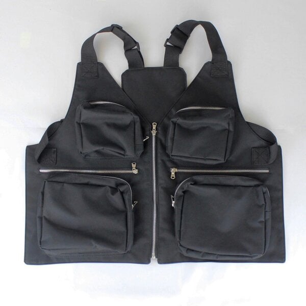 SVNX Black Harness Bag with Silver Trim