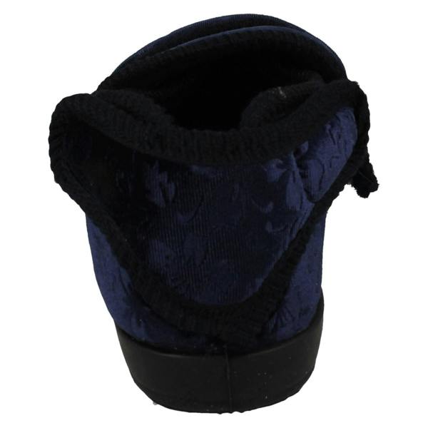 Jo & Joe Ladies Jo & Joe Adustable Hook And Loop Slippers Gladys