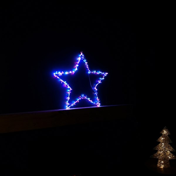 Samuel Alexander 60cm Multi Colour Indoor Outdoor LED Star Light Christmas Decoration