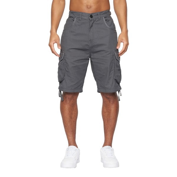 Crosshatch Mens Jamstar Cargo Shorts - Charcoal