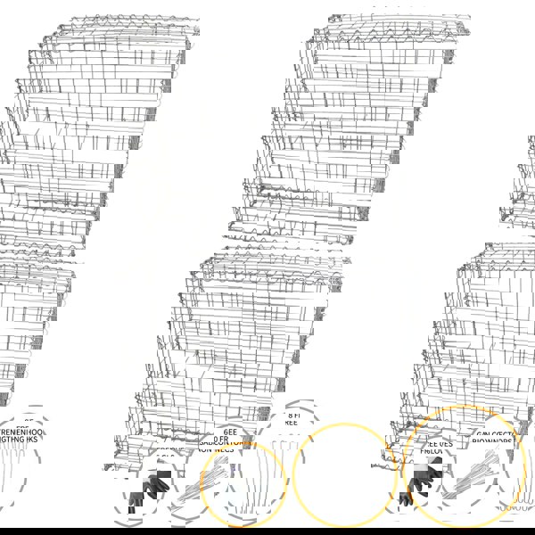 Monstershop Gabion Baskets 100 x 80 x 30cm / 2 Pack