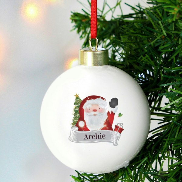 Personalised Memento Company Personalised Santa Claus Bauble