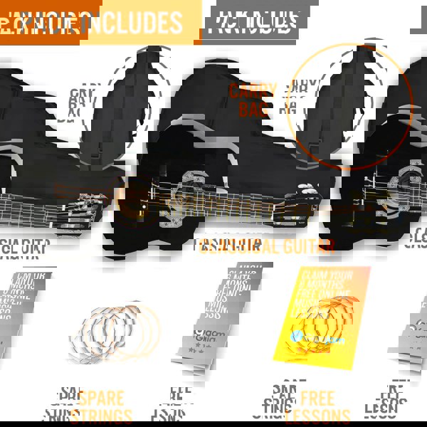 3rd Avenue 1/2 Size Classical Guitar Pack Black Classical Guitars#Colour_Black