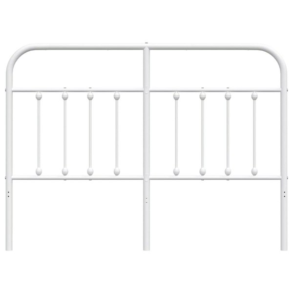 Berkfield Metal Headboard White 135 cm