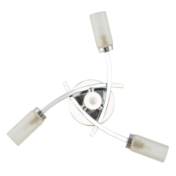 Modern Sensor Bathroom Ceiling Light in Chrome with Multi Functions Image 5
