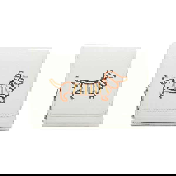 Kitise Dachshund Dog Embroidery Trifold Snap Coin Purse Wallet