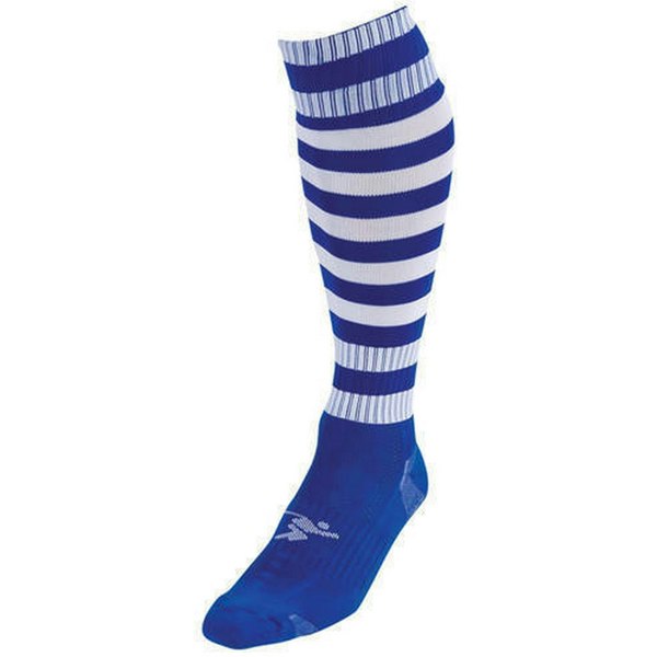 Precision Unisex Adult Pro Hooped Football Socks - Royal Blue/White