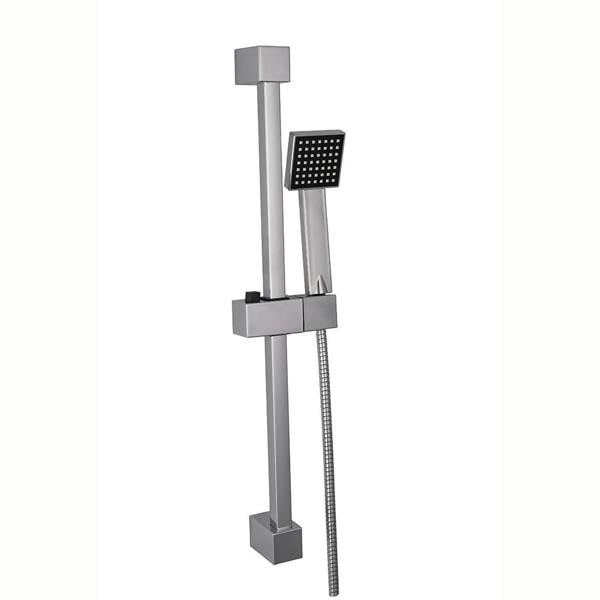Flode Pitea Shower | SQ Thermo Bar Valve & SQ Slide Rail Kit | Chrome