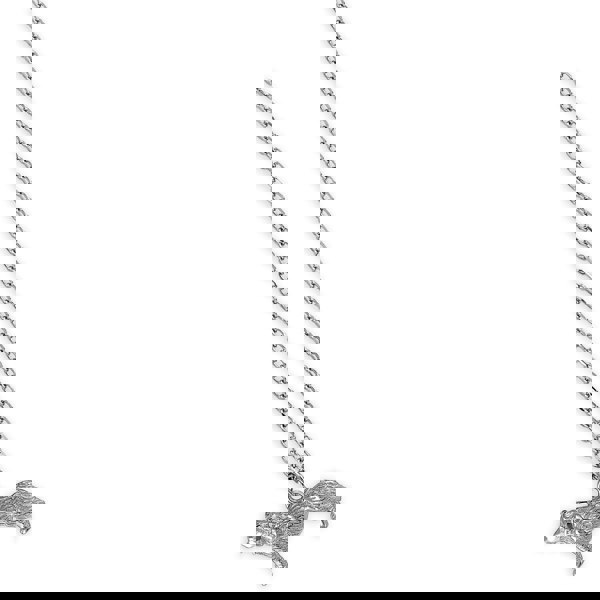 Border Collie Silver Necklace - Personalised - MYLEE London