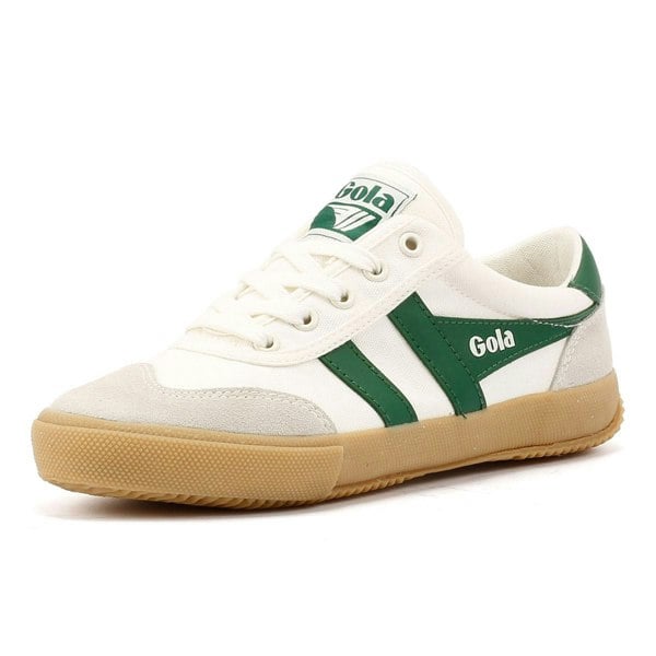 Gola Badminton Women's White/Green Trainers