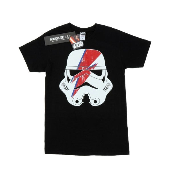 Star Wars Mens Stormtrooper Glam Lightning Bolt T-Shirt - Black
