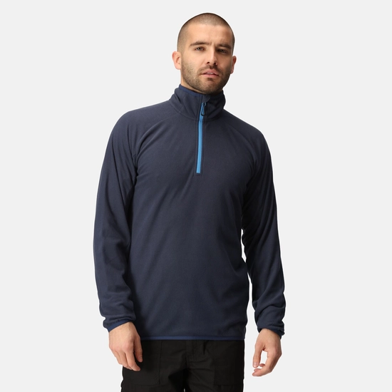 Regatta Mens Navigate Half Zip Fleece - Navy/French Blue