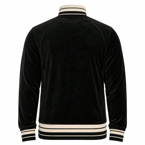 Sergio Tacchini Lazzari Velour Track Top Jacket Black
