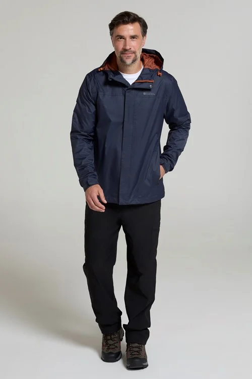 Mountain Warehouse Mens Torrent Waterproof Jacket - Dark Blue