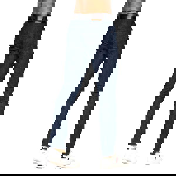 Crosshatch Mens Farrowed Stretch Jeans - Raw Wash - 