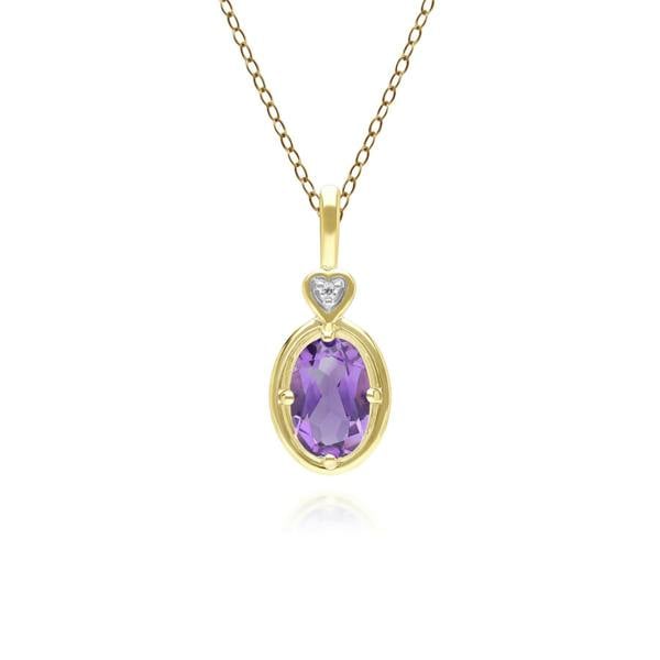 classic-oval-amethyst-diamond-heart-pendant-necklace-in-9ct-yellow-gold-135p2142019