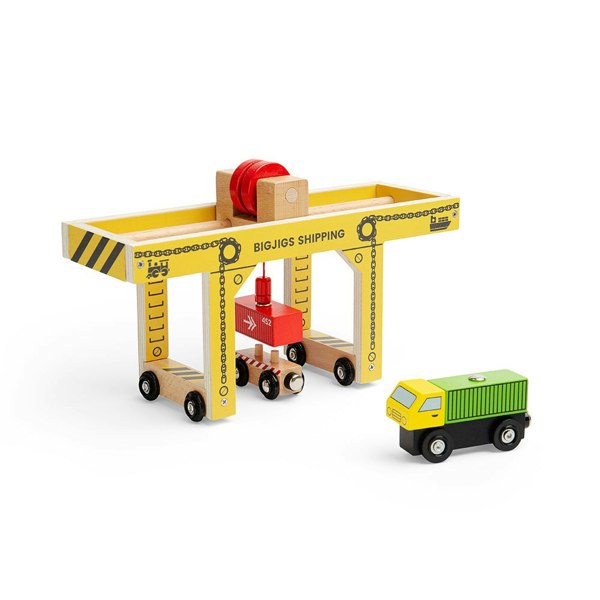 Bigjigs Rail Wooden Gantry Crane