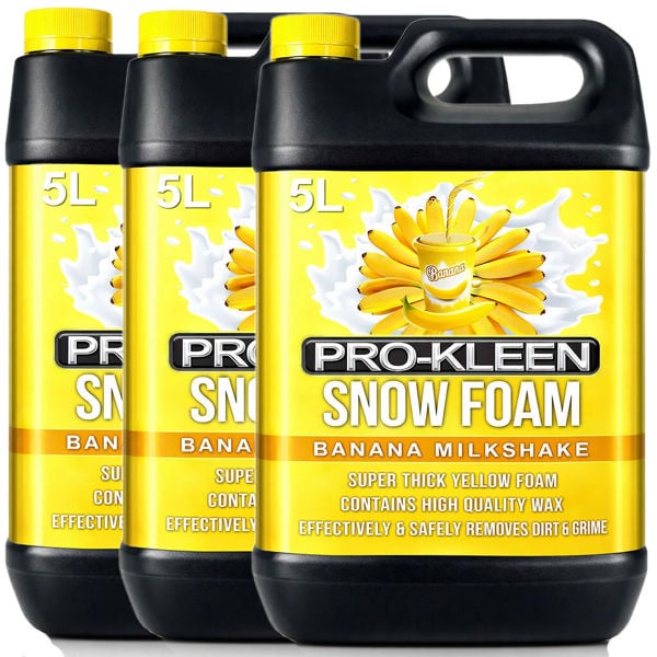 ProKleen Pro-Kleen 20L Banana Milkshake YELLOW Snow Foam with Wax Super Thick & Non-Caustic Foam