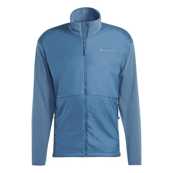 Adidas Mens Terrex Multi Wind Resistant Fleece Jacket - Blue