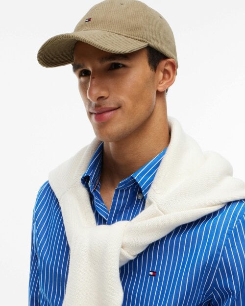 Tommy Hilfiger TH Flag Cord Mens 6 Panel Cap - Rustic Taupe