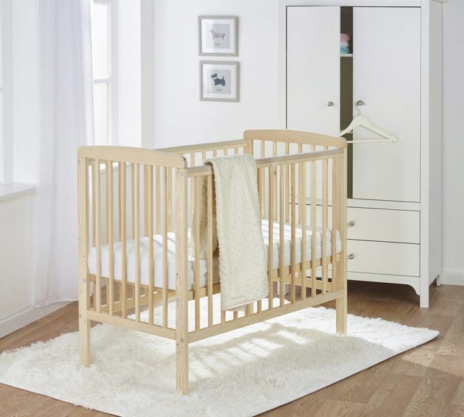 Kinder Valley Sydney Compact Cot Natural with Kinder Flow Mattress