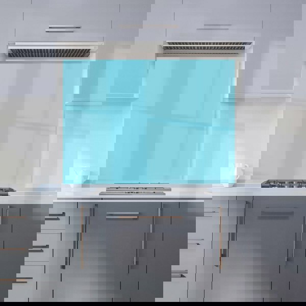Warren Reed - Designer Sky Blue Kitchen Splashback
